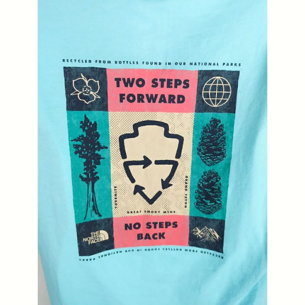 The North Face Women's Solid Crew Neck Short Sleeve T-Shirts Mint Green Size Med